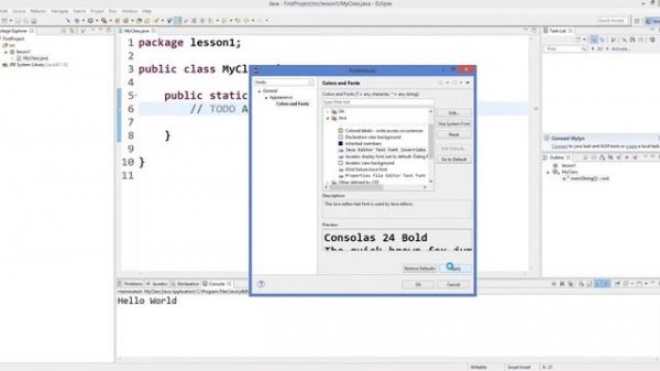 3.   Creating First Java Project in Eclipse IDE