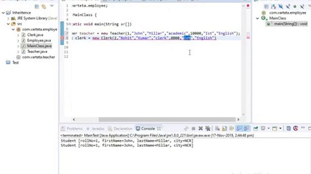 Core Java- Part 4- Inheritance смотреть онлайн