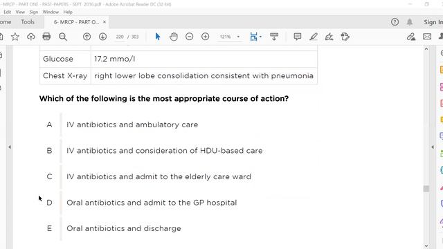 MRCP PART ONE PAST PAPERS SEP 2016 7 смотреть онлайн