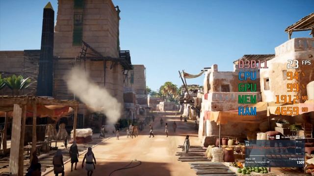Radeon Vega 3 Graphics -- AMD Athlon 200GE -- Assassin's Creed AC Origins Benchmark смотреть онлайн