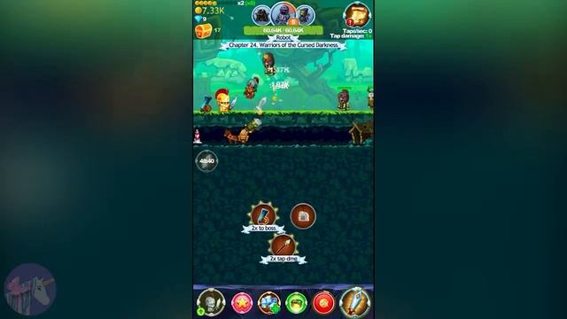 Tap Knight RPG Clicker Hero Game Mega Boss The Forest Level gameplay смотреть онлайн
