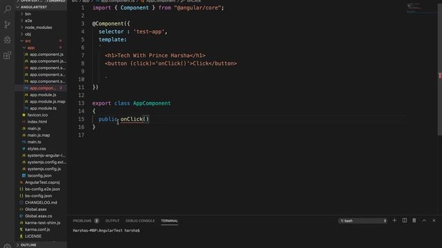 13.Angular 8 Tutorials - Event Binding смотреть онлайн