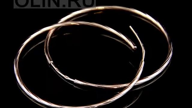 Завитые серьги-кольца из золота смотреть онлайн