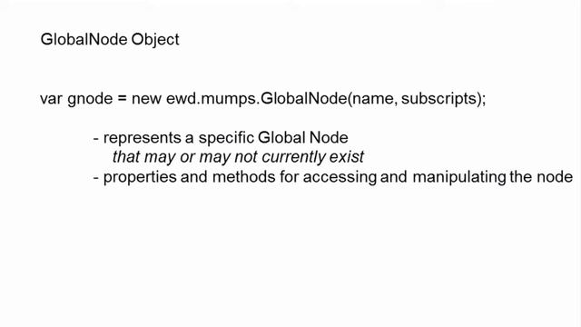 Abstracting the MUMPS Database As Persistent JavaScript Objects (1) смотреть онлайн