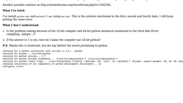Ubuntu: Configuring Python Development version installation смотреть онлайн