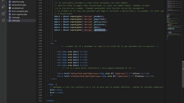 codigo fuente php mysql CRUD con datos encriptados a nivel base de datos смотреть онлайн