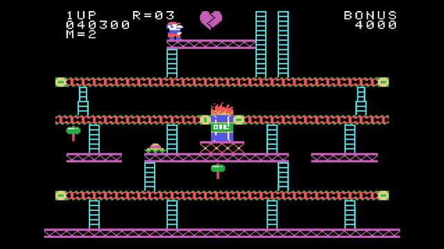 Donkey Kong Coleco ADAM Computer Gameplay ColecoVision Play Through