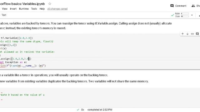 TensorFlow basics: Variables смотреть онлайн
