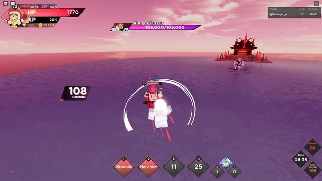 The King of Curses, Sukuna Ryomen in Roblox смотреть онлайн