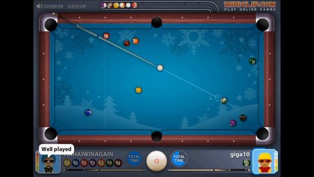 Miniclip 8 Ball Multiplayer Pool (8 player tournament win) смотреть онлайн