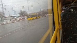 Киевский троллейбус Богдан T901.10 номер 37А бортовой номер 4335 запись полного маршрута.