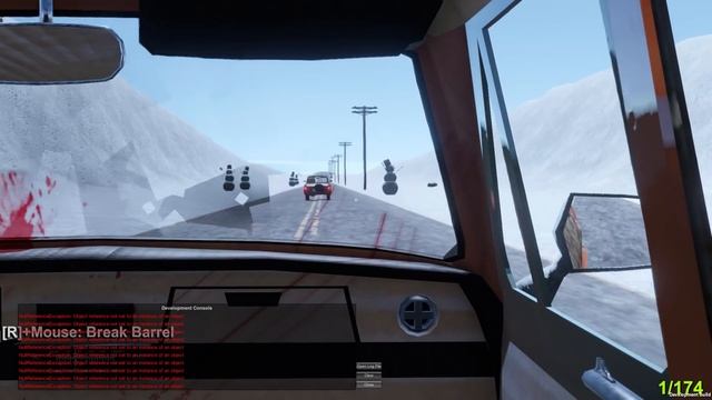 Прохождение НА ТРАФИКЕ Отстреливаем СНЕГОВИКОВ The Long Drive смотреть онлайн