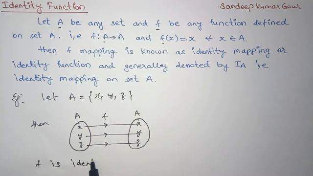 Identity Function | Identity Mapping | Discrete Mathematics in Hindi смотреть онлайн