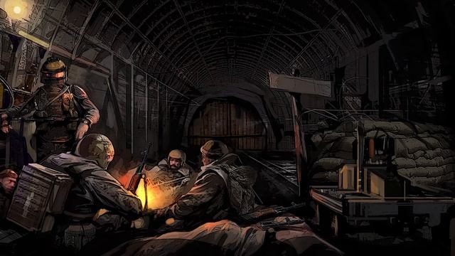 Metro 2033 Soundtrack-Relaxing Sound[1 Hour]-(Metro 2033 Soundtrack+Fire Sound+Rain Sound)