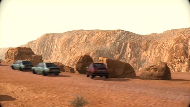 BeamNG Drive - Epic 72 Škoda`s Racing On The Long Bumpy Desert Road смотреть онлайн
