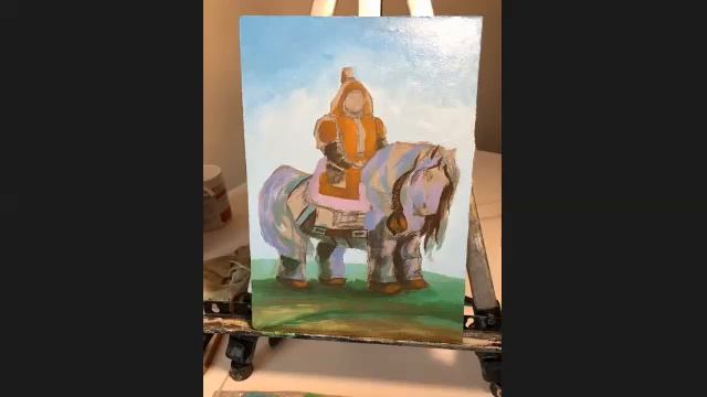 № 14 Мастер-класс по живописи 09.04.2022 г. - рисуем Туйаарыму Куо на коне смотреть онлайн