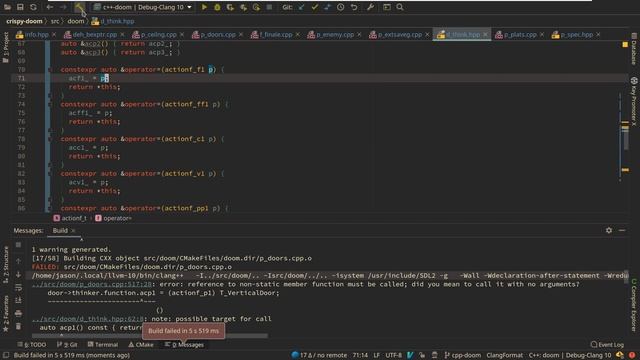 C++ Weekly - Live Stream 5 - Porting Doom to C++ - More constexpr! смотреть онлайн