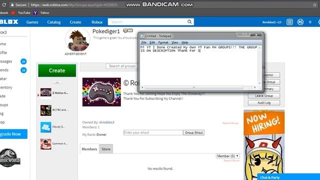 Creating ROBLOX Fan Groups!!! смотреть онлайн