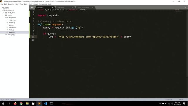 Django 3.0 Tutorial IMDB clone | Create the project | 05 смотреть онлайн