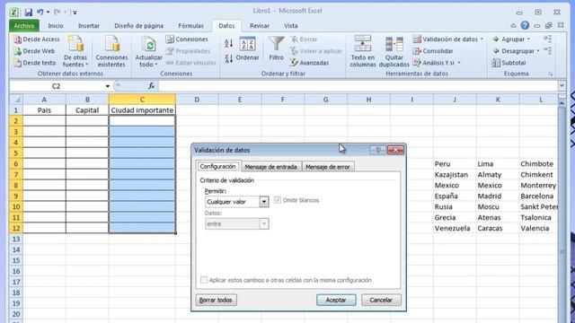 Microsoft Excel 2010: Lista despegable (Anjes Cordano) смотреть онлайн