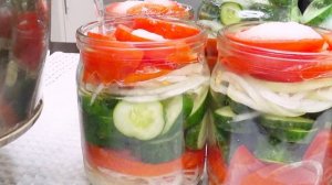 слоеный салат на зиму