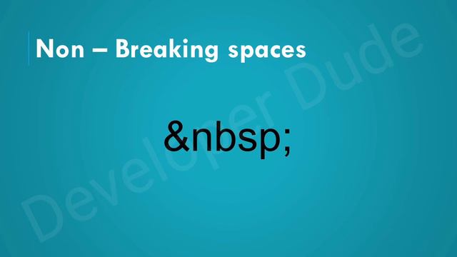HTML Entities || HTML course for beginners to advanced || HTML tutorial -- Developer Dude смотреть онлайн