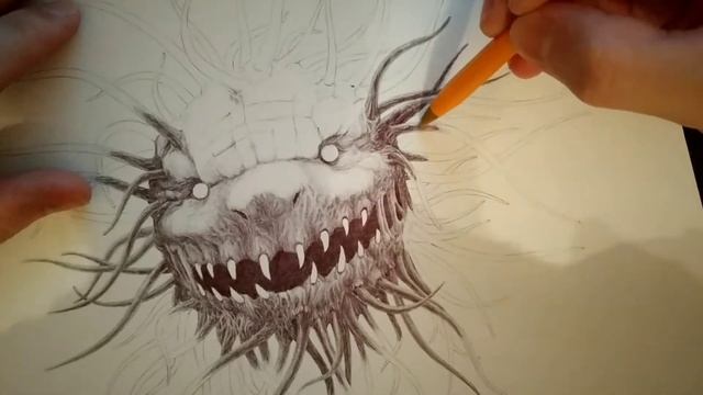 my ballpoint pen drawing №2 (рисунок шариковой ручкой) смотреть онлайн
