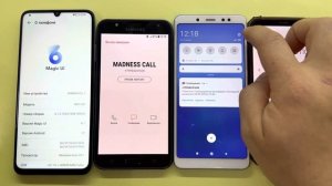 Incoming Call 4 phones FAKE Samsung S9 vs Honor X7A vs Redmi Not 5A vs Galaxy J7Neo