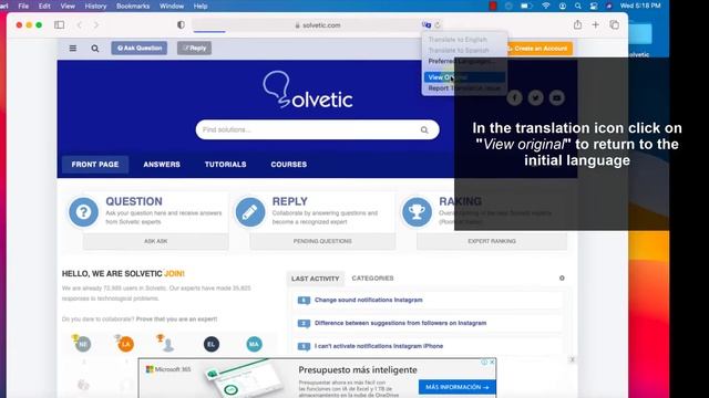 ? TRANSLATE WEB PAGE SAFARI Mac 2021 смотреть онлайн