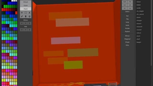 город на закате в MagicaVoxel смотреть онлайн