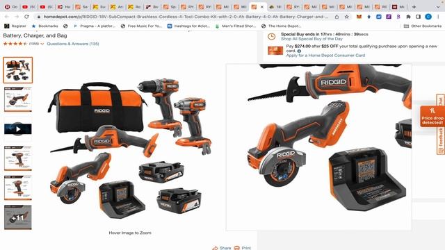 Home Depot Special Buy Milwaukee Ridgid Tools смотреть онлайн
