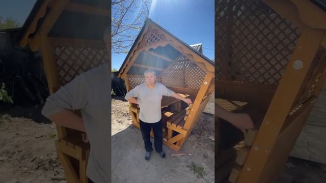 Відгук на Альтанку 3на2 м. Беседка разборная для дачи "Престиж" смотреть онлайн