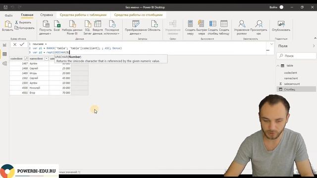 DAX | Power BI | Как в Power BI повторяющиеся имена разных клиентов сделать уникальными
