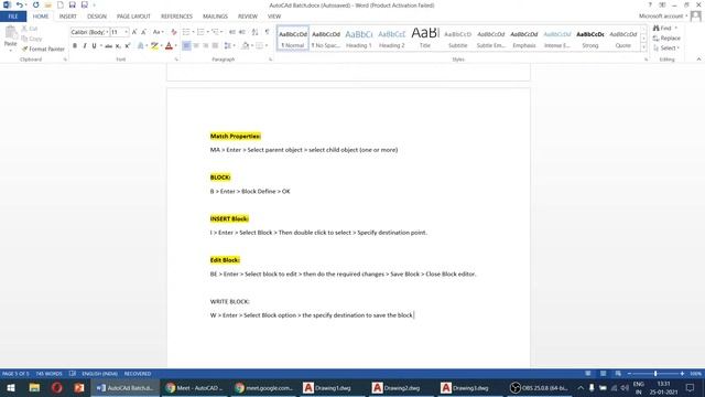 Live Batch Class 08 | AutoCAD 2020 Training in Hindi смотреть онлайн