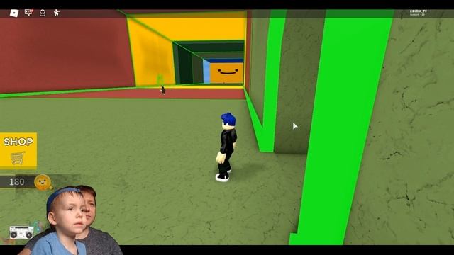 Убегаем от красной стены в ROBLOX смотреть онлайн