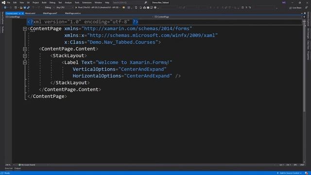 Xamarin Forms #33 Navigation: Tabbed Page смотреть онлайн