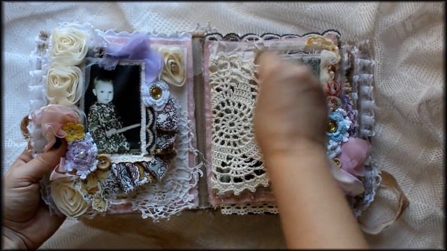 Тканевый шебби альбом // Lacebook. смотреть онлайн