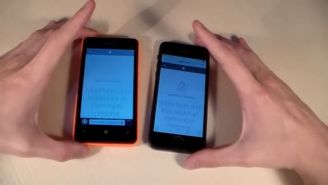 Microsoft Lumia 430 vs iPhone 5 смотреть онлайн