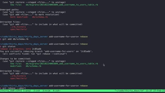 Resolve a Merge Conflict when Bringing A Feature Branch Up-to-Date смотреть онлайн