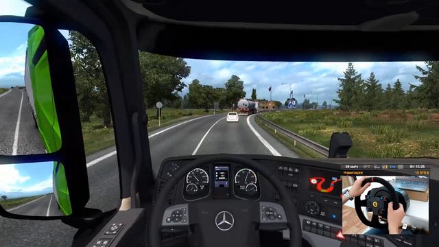 ⚠едим по СЕРПАНТИНАМ на Польшу в Euro Truck Simulator 2 (на руле) смотреть онлайн