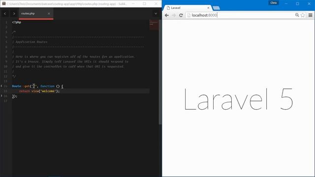 [Lavarel Routing] Lesson 1 Getting started смотреть онлайн