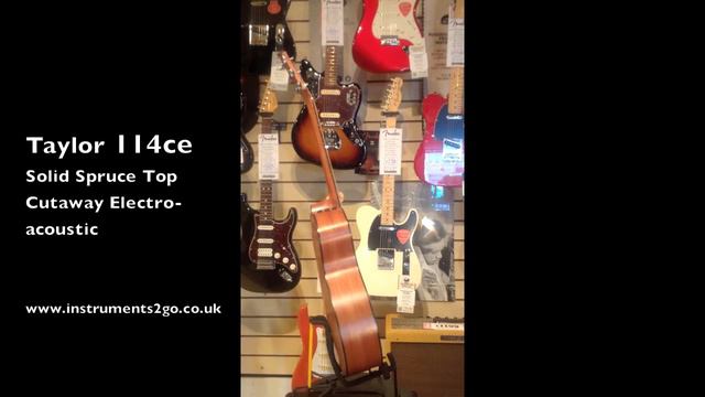 Taylor 114ce Electro-acoustic cutaway 360º View смотреть онлайн
