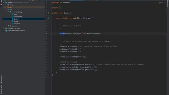 Java Deque | Deque Interface in Java with Example | ArrayDeque смотреть онлайн