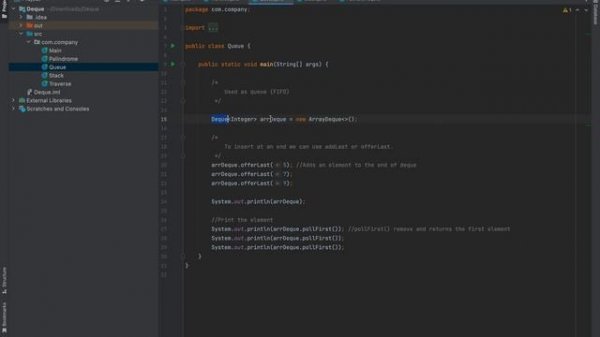 Java Deque | Deque Interface in Java with Example | ArrayDeque