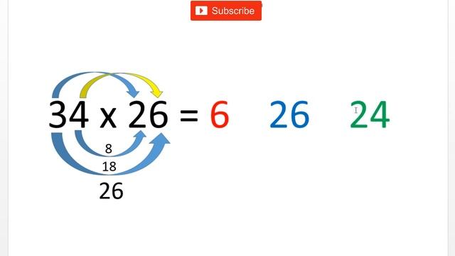 Умножение двухзначных чисел без калькулятора / Очень простой способ умножения смотреть онлайн