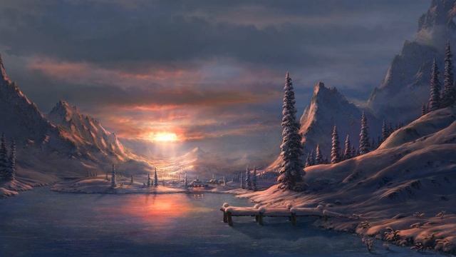 Winter Sunset Live Wallpaper for Wallpaper Engine смотреть онлайн