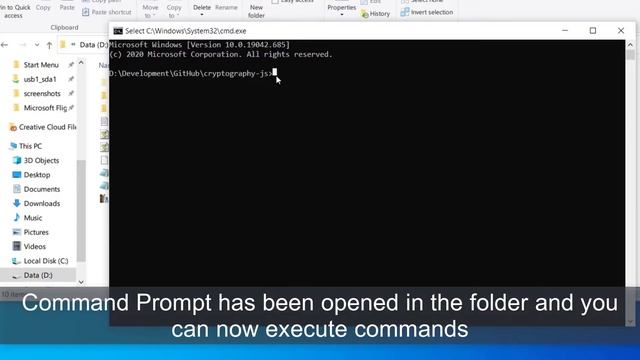 Open Command Prompt in Folder Quickly Windows 10 смотреть онлайн