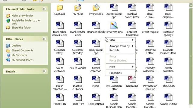Windows XP Tutorial Creating a New Folder Microsoft Training Lesson 6.6 смотреть онлайн