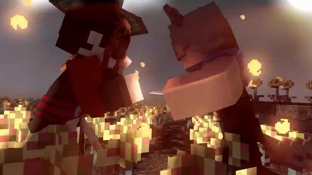 Wolf and Dragon [ Minecraft animation/Mineimator ] смотреть онлайн