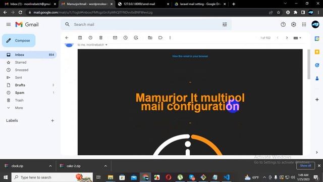 How to Send Multiple Emails using PHP framework laravel Quick Tutorial смотреть онлайн